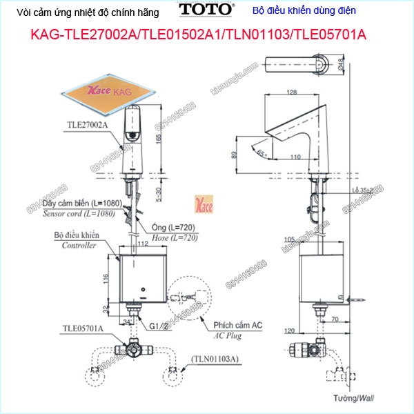 KAG-TLE27002A-TLE01502A1-TLN01103-TLE05701A-Voi-cam-ung-nhiet-do-TOTO-KAG-TLE27002A-TLE01502A1-TLN01103-TLE05701A-thong-so