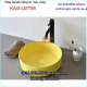 Chậu lavabo tròn màu vàng đặt bàn KAG-LMT55