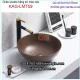 Chậu lavabo màu nâu đặt bàn KAG-LMT59