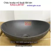 Chậu lavabo mỹ thuật sứ mỹ thuật màu đen huyền bí KAG-LMT87
