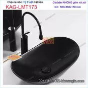 Chậu lavabo mỹ thuật 60x36 KAG-LMT173