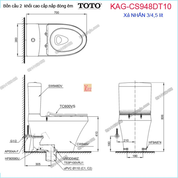 KAG-CS948DT10-Bon-cau-2-khoi-TOTO-KAG-CS948DT10-kich-thuoc-lap-dat