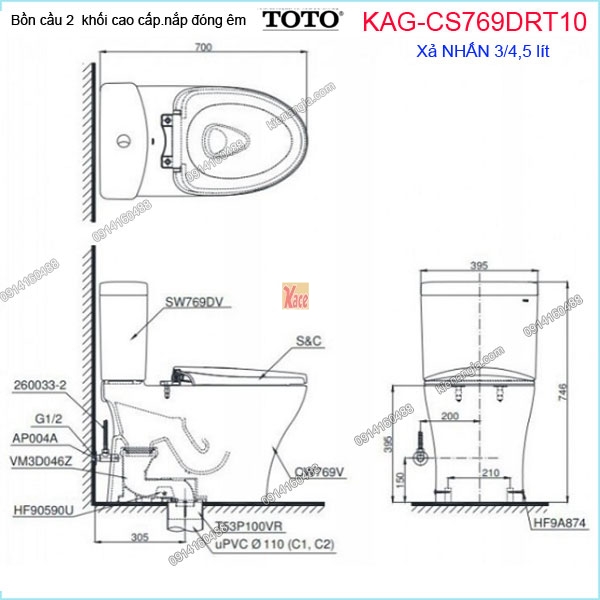 KAG-CS769DRT10-Bon-cau-2-khoi-TOTO-KAG-CS769DRT10-kich-thuoc-lap-dat