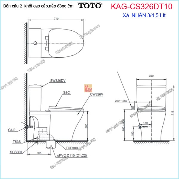 KAG-CS326DT10-Bon-cau-2-khoi-TOTO-KAG-CS326DT10-kich-thuoc-lap-dat