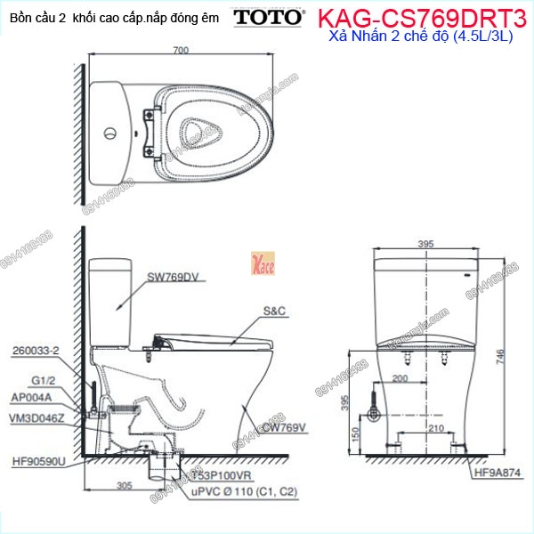 KAG-CS769DRT3-Bon-cau-2-khoi-TOTO-KAG-CS769DRT3-Kich-thuoc-lap-dat