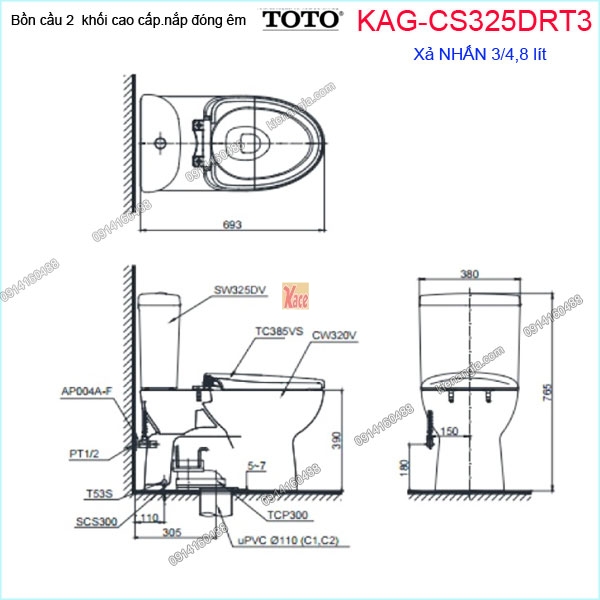 KAG-CS325DRT3-Bon-cau-2-khoi-TOTO-KAG-CS325DRT3-kich-thuoc-lap-dat