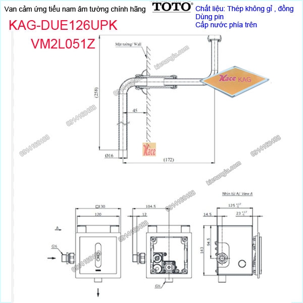 KAG-DUE126UPKVM2L051Z-Van-cam-ung-tieu-nam-am-tuong-dung-PIN-chinh-hang-TOTO-KAG-DUE126UPKVM2L051Z-thong-so