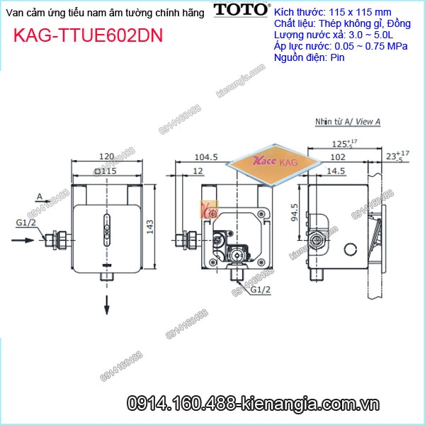 KAG-TTUE602DN-Van-cam-ung-tieu-nam-am-tuong-dung-pinchinh-hang-TOTO-KAG-TTUE602DN-thong-so