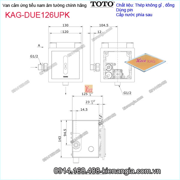 KAG-DUE126UPK-Van-cam-ung-tieu-nam-am-tuong-dung-PIN-chinh-hang-TOTO-KAG-DUE126UPK-thong-so