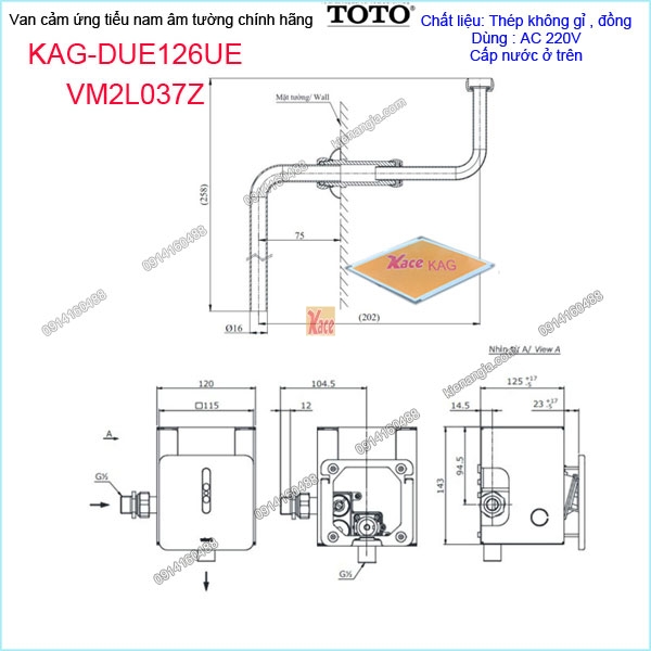 KAG-DUE126UEVM2L037Z-Van-cam-ung-tieu-nam-am-tuong-dung-dien-chinh-hang-TOTO-KAG-DUE126UEVM2L037Z-ban-ve-lap-dat