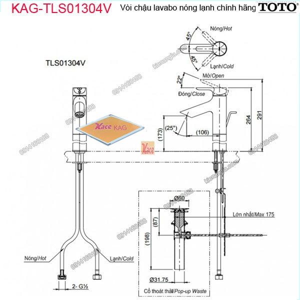 KAG-TLS01304V-Voi-chau-lavabo-BAN-AM-BAN-nong-lanh-chinh-hang-TOTO-KAG-TLS01304V-chieu-cao-voi