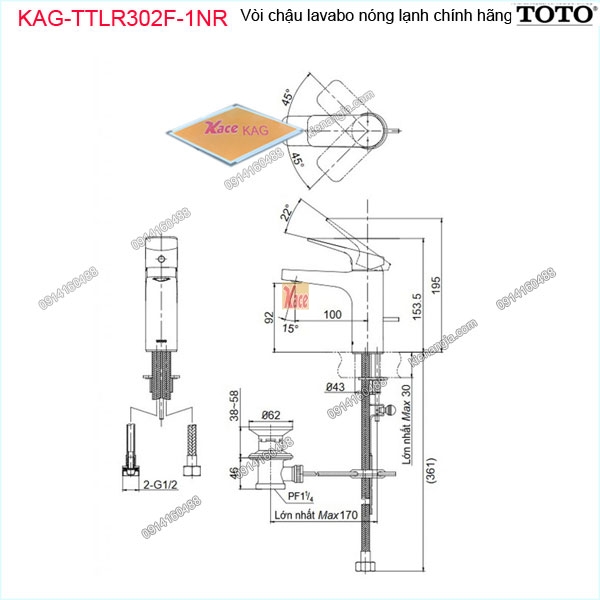 KAG-TTLR302F1NR-Voi-chau-lavabo-nong-lanh-chinh-hang-TOTO-KAG-TTLR302F1NR-kich-thuoc-lap-dat