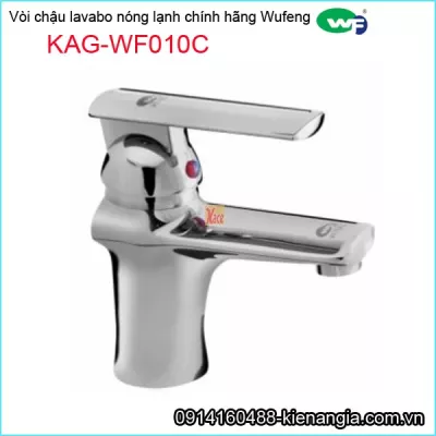 Vòi chậu lavabo nóng lạnh chính hãng WUFENG KAG-WF010C