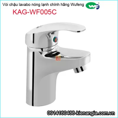 Vòi chậu lavabo nóng lạnh chính hãng WUFENG KAG-WF005C