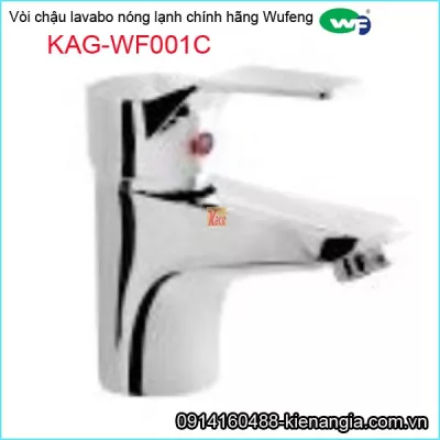 Vòi chậu lavabo nóng lạnh chính hãng WUFENG KAG-WF001C