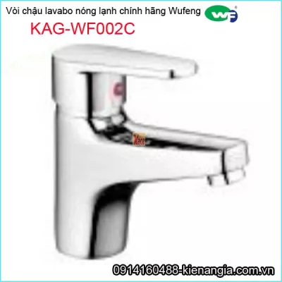 Vòi chậu lavabo nóng lạnh chính hãng WUFENG KAG-WF002C