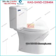 Bồn cầu 2 chế độ xả THIÊN THANH SAND-CD6464