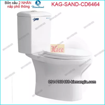 Bồn cầu 2 chế độ xả THIÊN THANH SAND-CD6464