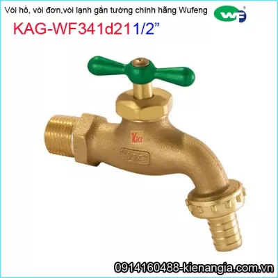 Vòi đồng gắn tường, chính hãng Wufeng KAG-WF341d21