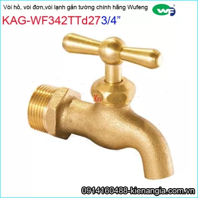 Vòi đồng gắn tường, chính hãng Wufeng KAG-WF342TTd27