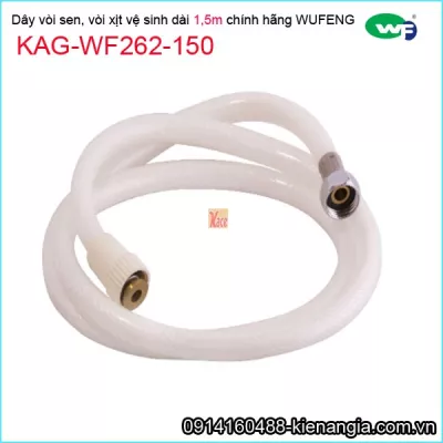 Dây vòi sen,vòi xịt nhựa tốt wufeng chính hãng dài 1,5m KAG-WF262-150