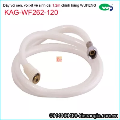 Dây vòi sen,vòi xịt nhựa tốt wufeng chính hãng dài 1,2m KAG-WF262-120