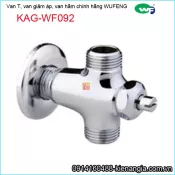Van T, van chia nước giảm áp wufeng chính hãng  KAG-WF092 Crome bóng