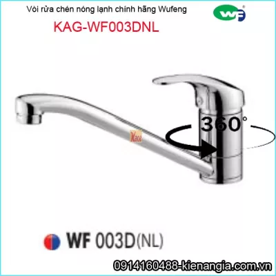 Vòi rửa chén nóng lạnh chính hãng WUFENG KAG-WF003DNL