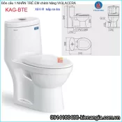 Bồn cầu 1 khối 1 nhấn trẻ em Viglacera chính hãng KAG-BTE