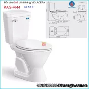 Bồn cầu 2 khối xả GẠT Viglacera chính hãng  KAG-VI44
