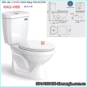 Bồn cầu 2 khối xả 2 Nhấn Viglacera chính hãng KAG-VI88