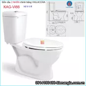 Bồn cầu 2 khối xả 2 nhấn Viglacera chính hãng KAG-VI66