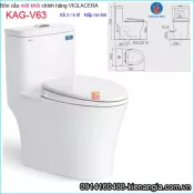 Bồn cầu liền một khối chính hãng Viglacera KAG-V63