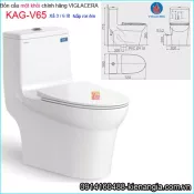 Bồn cầu liền một khối chính hãng Viglacera KAG-V65