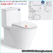 Bồn cầu liền một khối chính hãng Viglacera KAG-V817