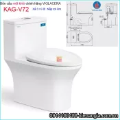 Bồn cầu liền một khối chính hãng Viglacera KAG-V72