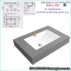 Chậu lavabo chữ nhật ÂM BÀN chính hãng Viglacera KAG-US2