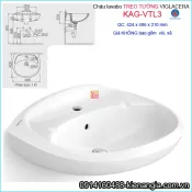 Chậu lavabo treo tường Viglacera KAG-VTL3