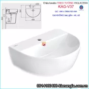 Chậu lavabo treo tường Viglacera KAG-V37