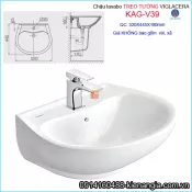 Chậu lavabo treo tường Viglacera KAG-V39