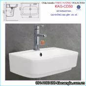 Chậu lavabo treo tường Viglacera KAG-CD50