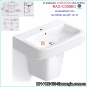 Chậu Lavabo chân lửng treo Tường Viglacera KAG-CD50BO