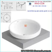 Chậu lavabo bán âm bàn Viglacera KAG-CD6