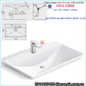 Chậu lavabo bán âm bàn Viglacera KAG-CB68