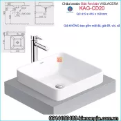 Chậu lavabo bán âm bàn Viglacera KAG-CD20