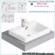 Chậu lavabo bán âm bàn Viglacera KAG-V29