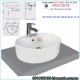 Chậu lavabo ĐẶT BÀN tròn Viglacera KAG-CD19
