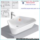 Chậu lavabo ĐẶT BÀN mỹ thuật Viglacera KAG-CD16