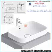 Chậu lavabo ĐẶT BÀN Viglacera KAG-V27