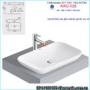Chậu lavabo ĐẶT BÀN Viglacera KAG-V28